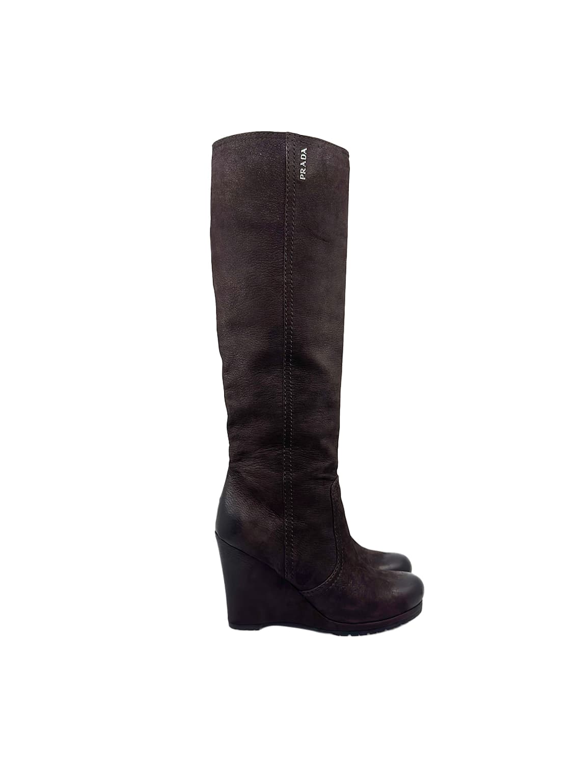 Prada Wedge Heel Knee Boots/ 36.5 상품이미지3