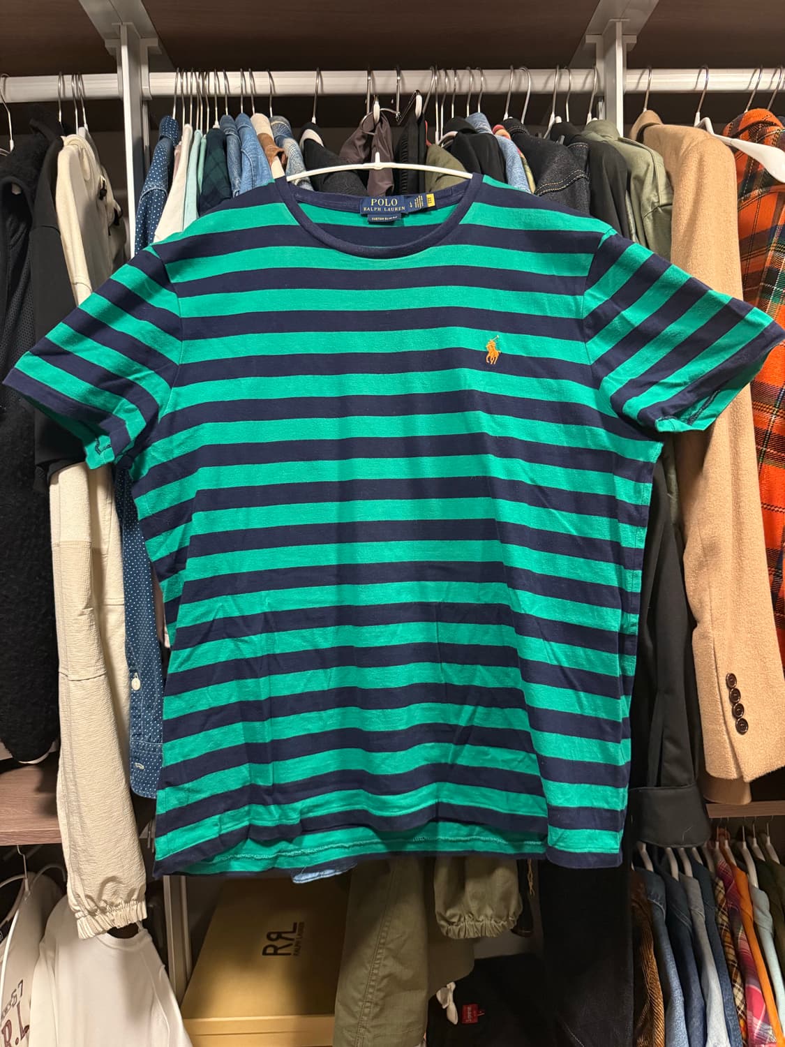 랄프로렌 Custom Slim Fit Striped Crewneck T 상품이미지5