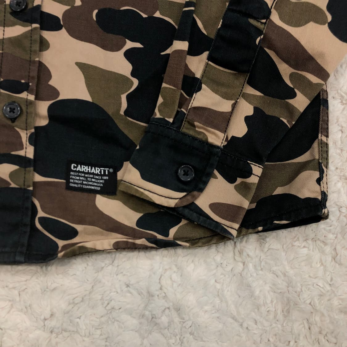 칼하트 카모플라주 밀리터리 셔츠 상품이미지3