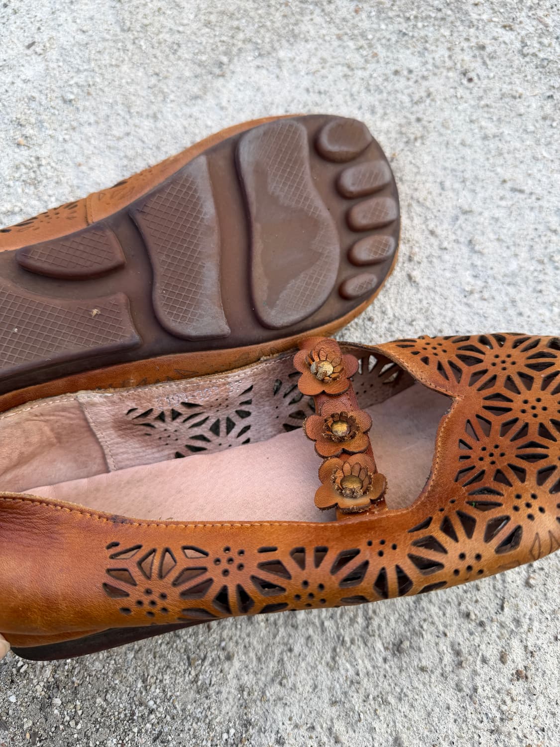 일본빈티지 모리걸 꽃장식 플랫슈즈 상품이미지8