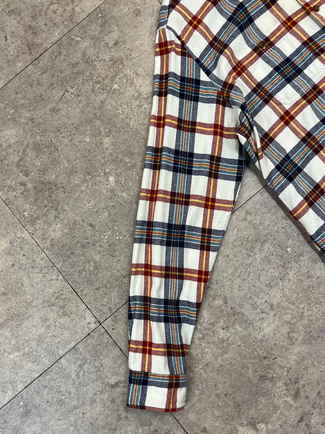 갭 체크 셔츠 아이보리 L #csz3339 상품이미지6