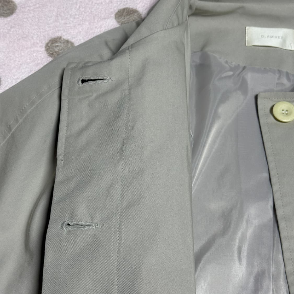 D.AMBER 디엠버 민트 트렌치코트 상품이미지7