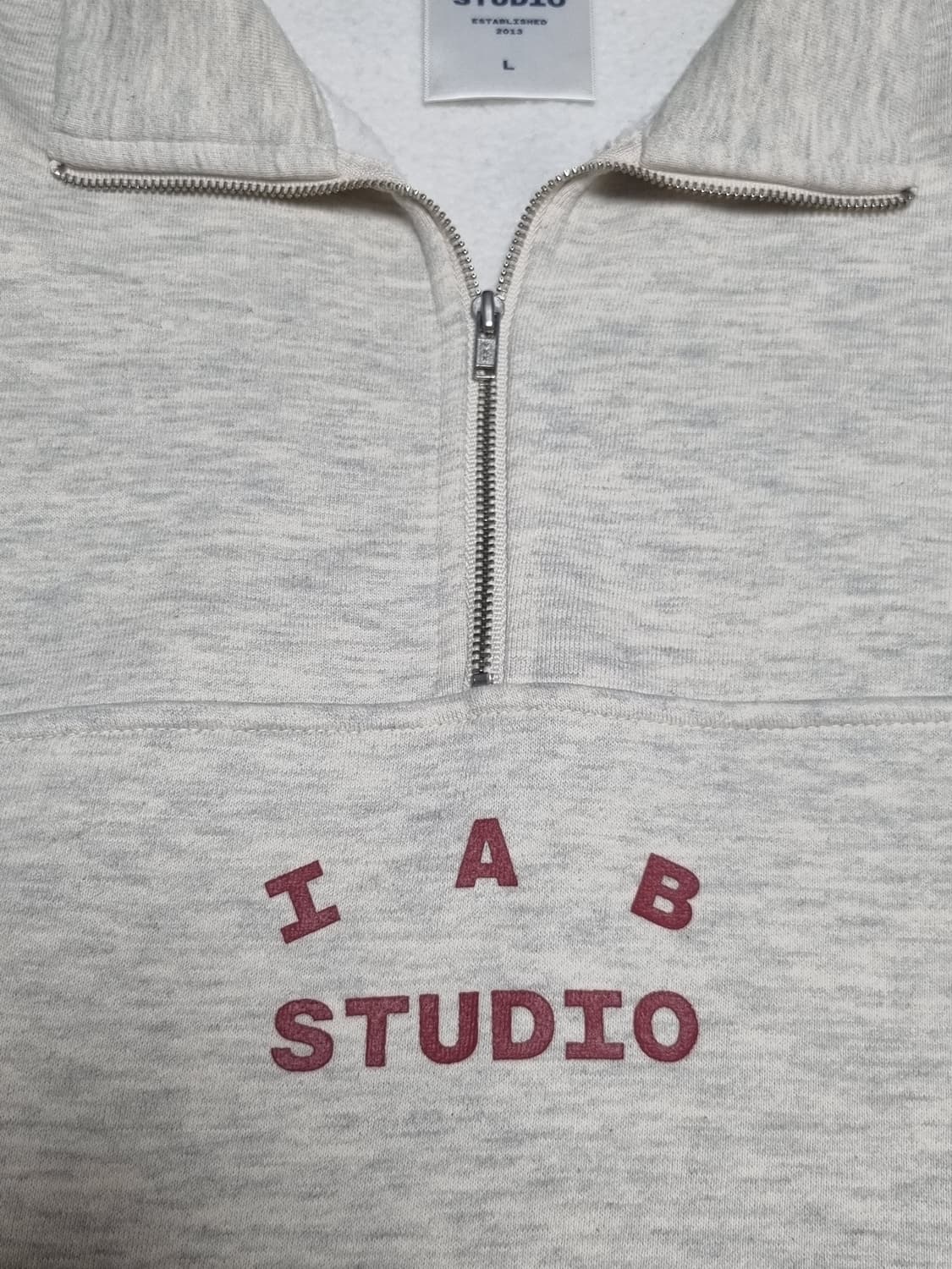 아이앱스튜디오 하프집업 오트밀 상품이미지5