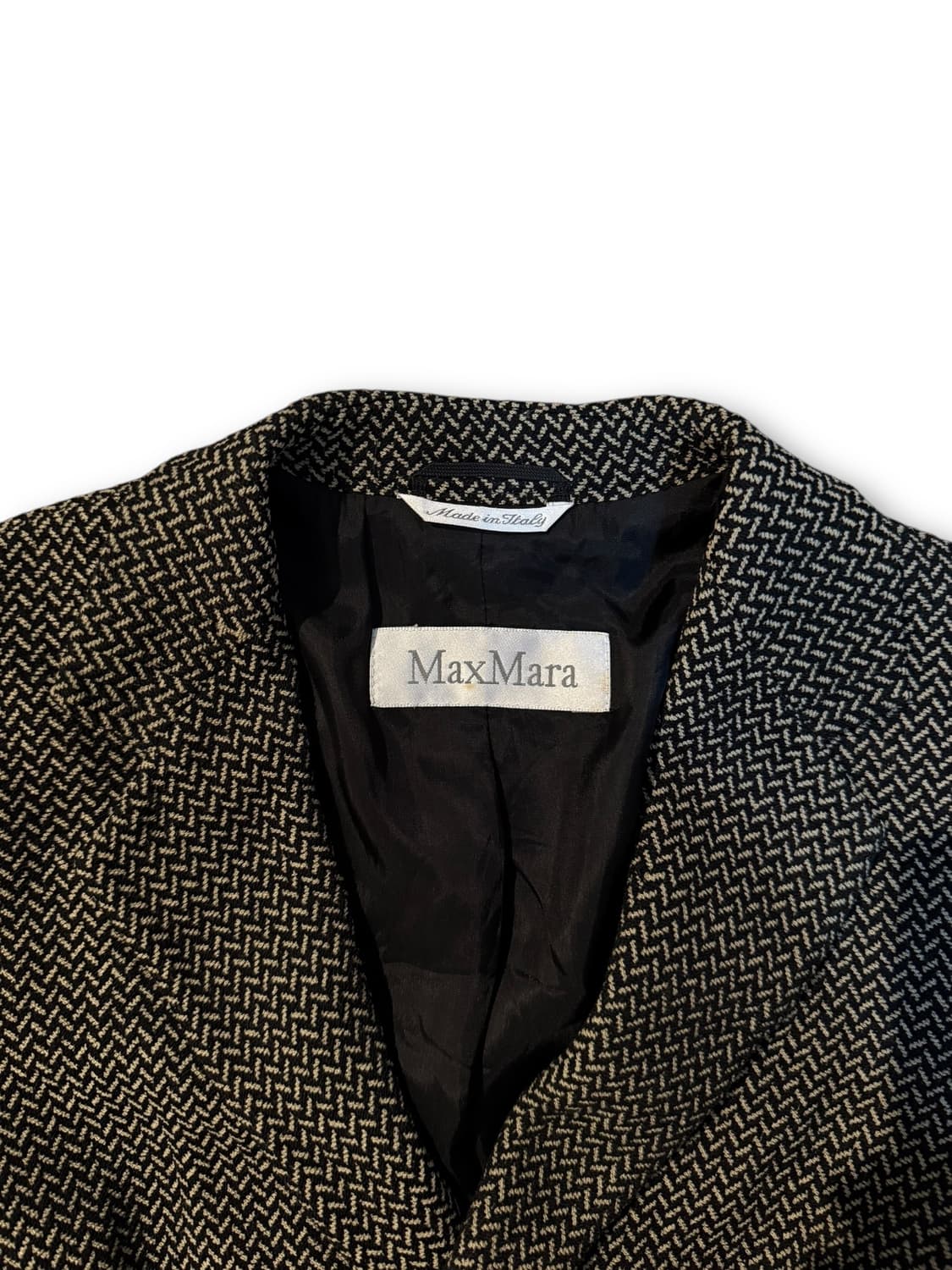 Max Mara 헤링본 싱글 블레이저 자켓 상품이미지3