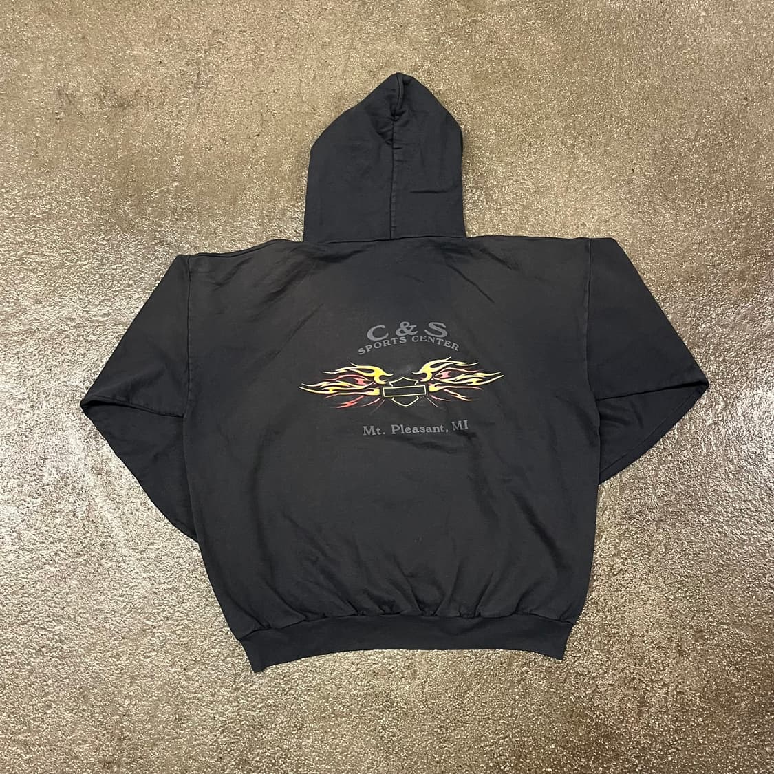 00s 할리데이비슨 플레임 후드티 (110) 상품이미지3