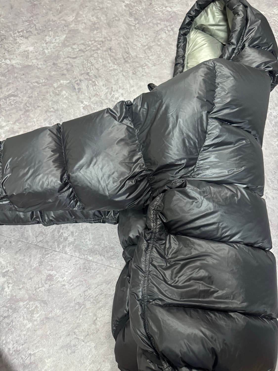 스투시 다운 파카 마이크로 립스탑 팬텀 블랙 L 상품이미지5