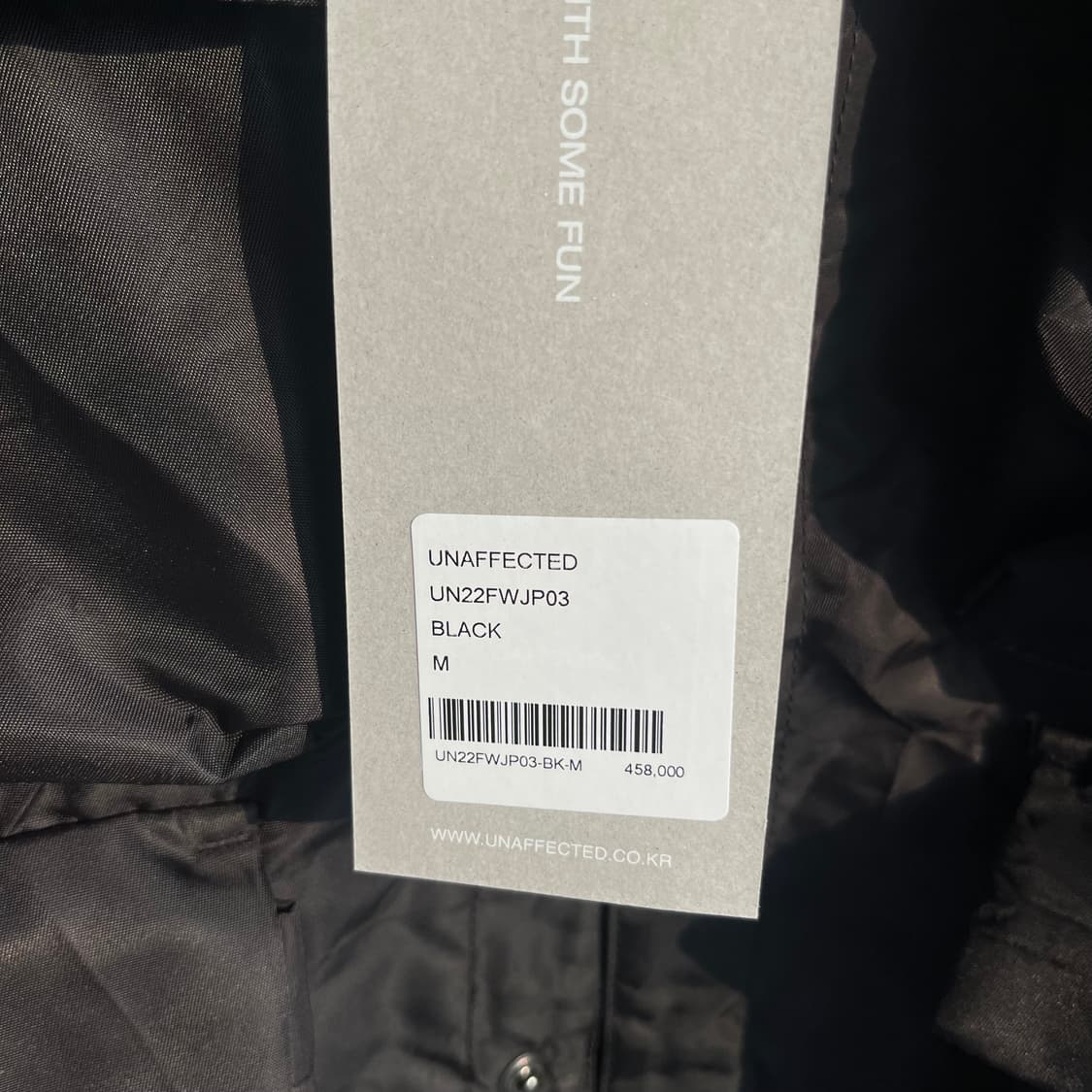 [새상품]언어펙티드 레이어드 피셔맨 점퍼 블랙 상품이미지3