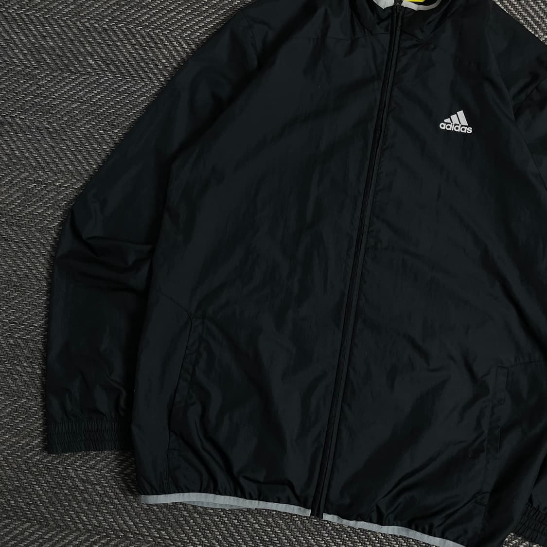 00s 아디다스 올드스쿨 블랙 우븐 트랙자켓&트랙팬츠 세트o 3694 상품이미지4