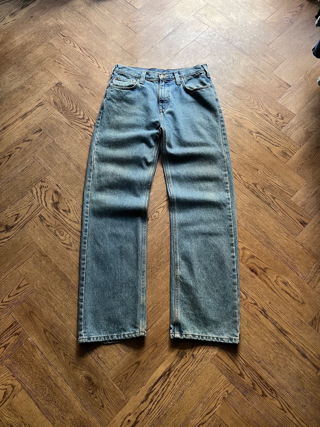 [31]칼하트 USA 미디엄블루 워크 데님 팬츠 상품이미지2