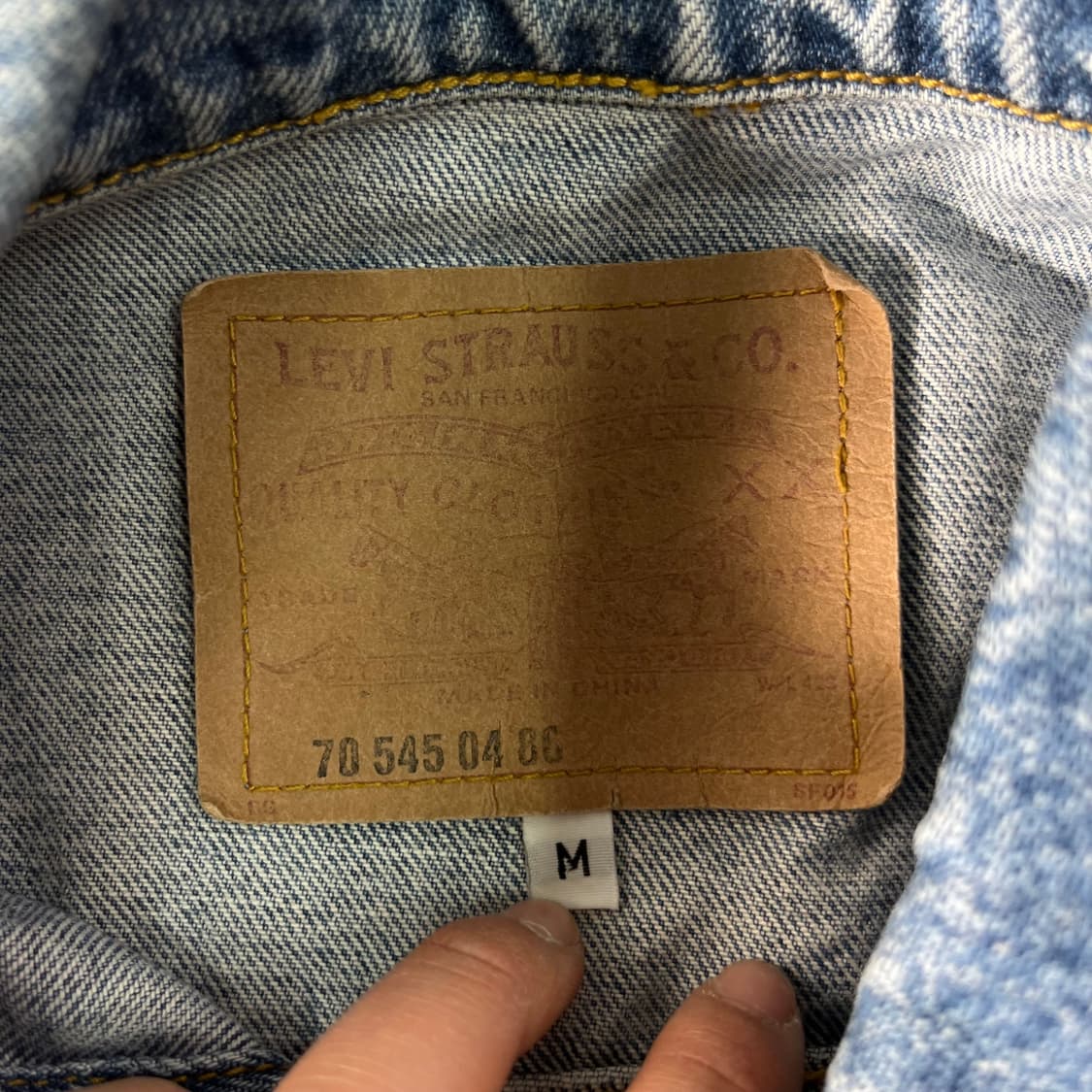 100 리바이스 90s 70507-0389 데님 트러커 자켓 상품이미지3