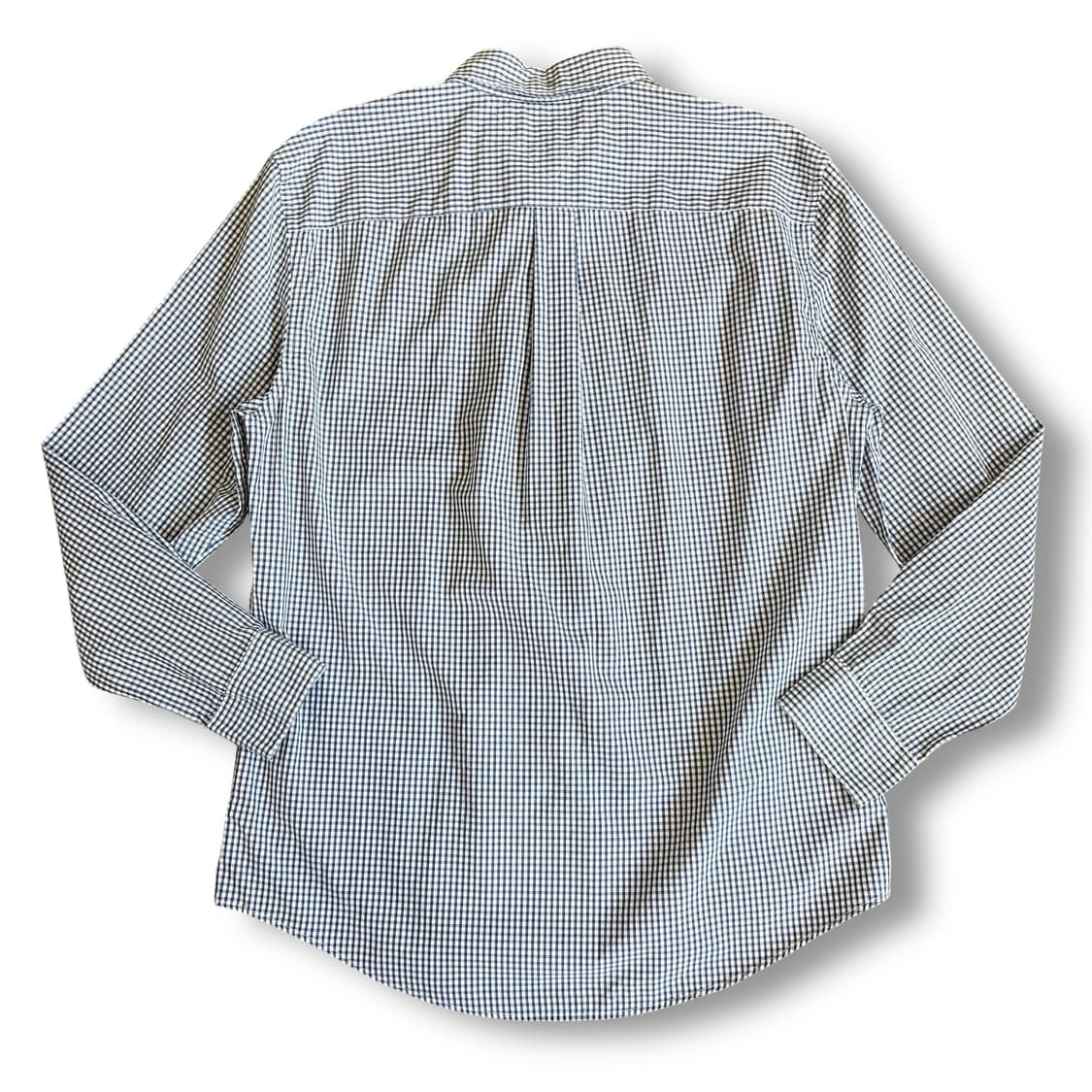 타미힐피거 네이비 깅엄체크 원포켓 긴팔 셔츠 XL 상품이미지2