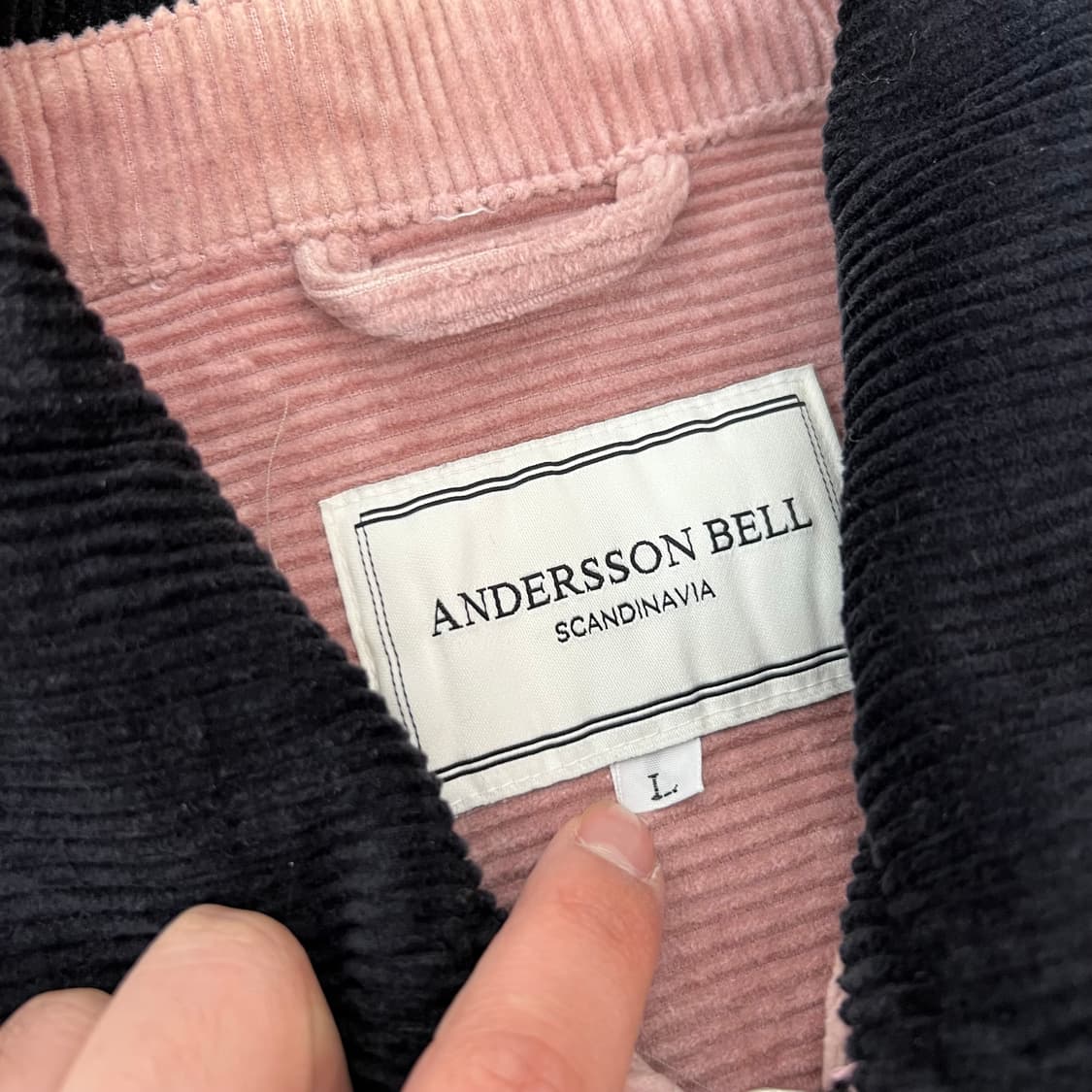 앤더슨벨 올리버 코듀로이 집업 자켓 인디핑크 상품이미지7