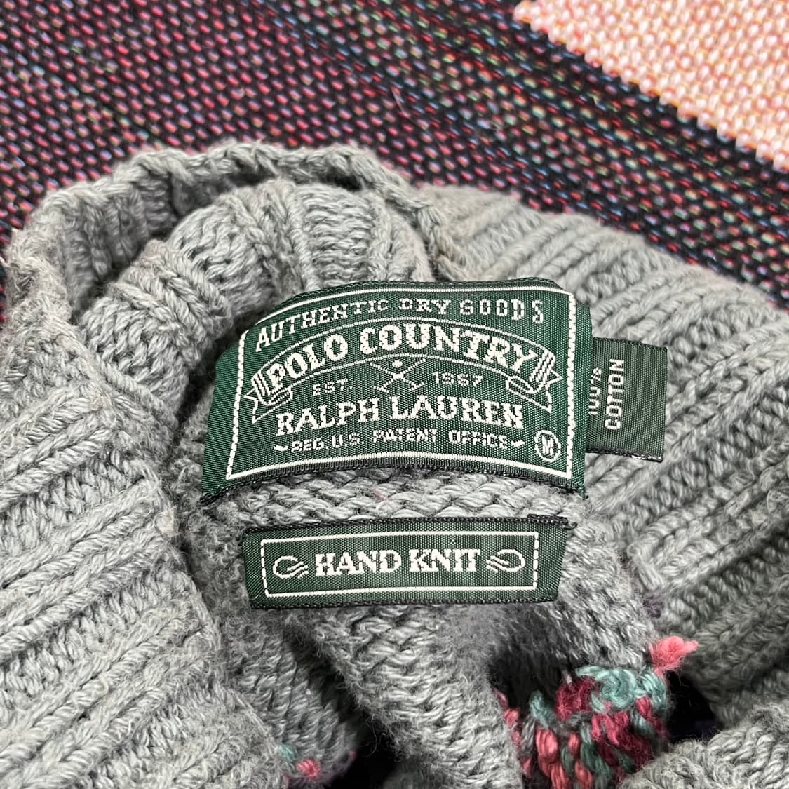 [POLO] 90's 폴로 컨트리 핸드니트 아즈텍 하프넥 니트스웨터 상품이미지7