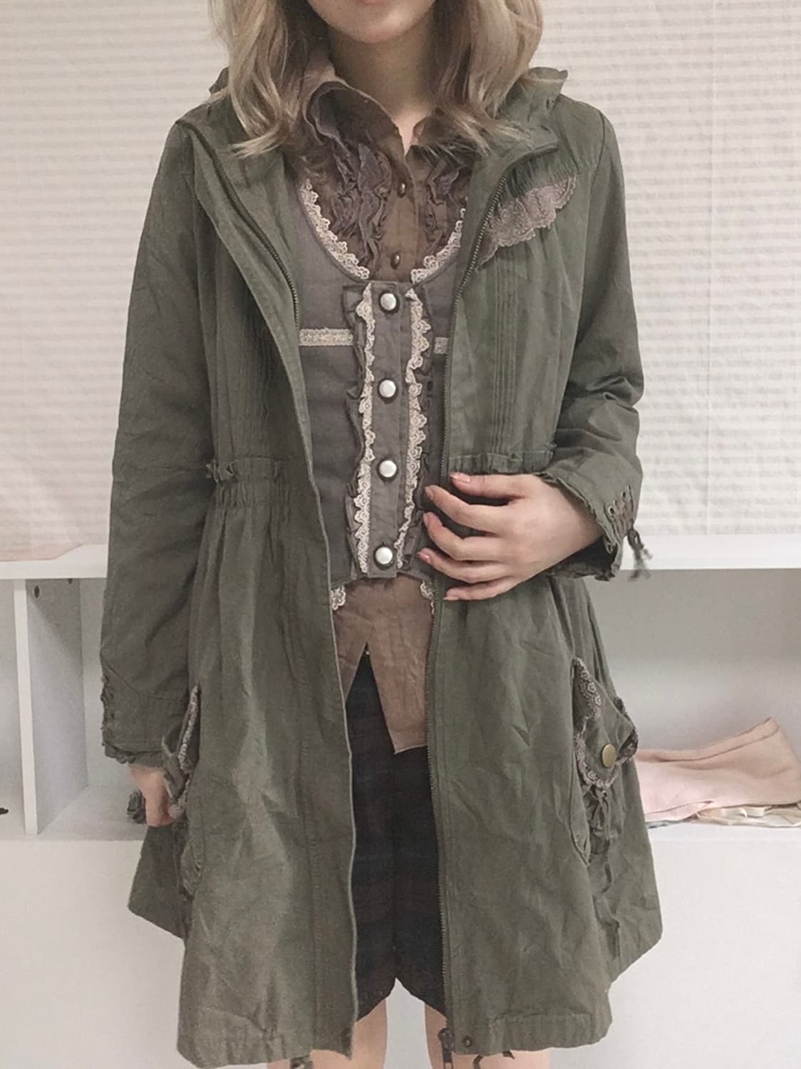 axes femme vintage military hooded parka 상품이미지2