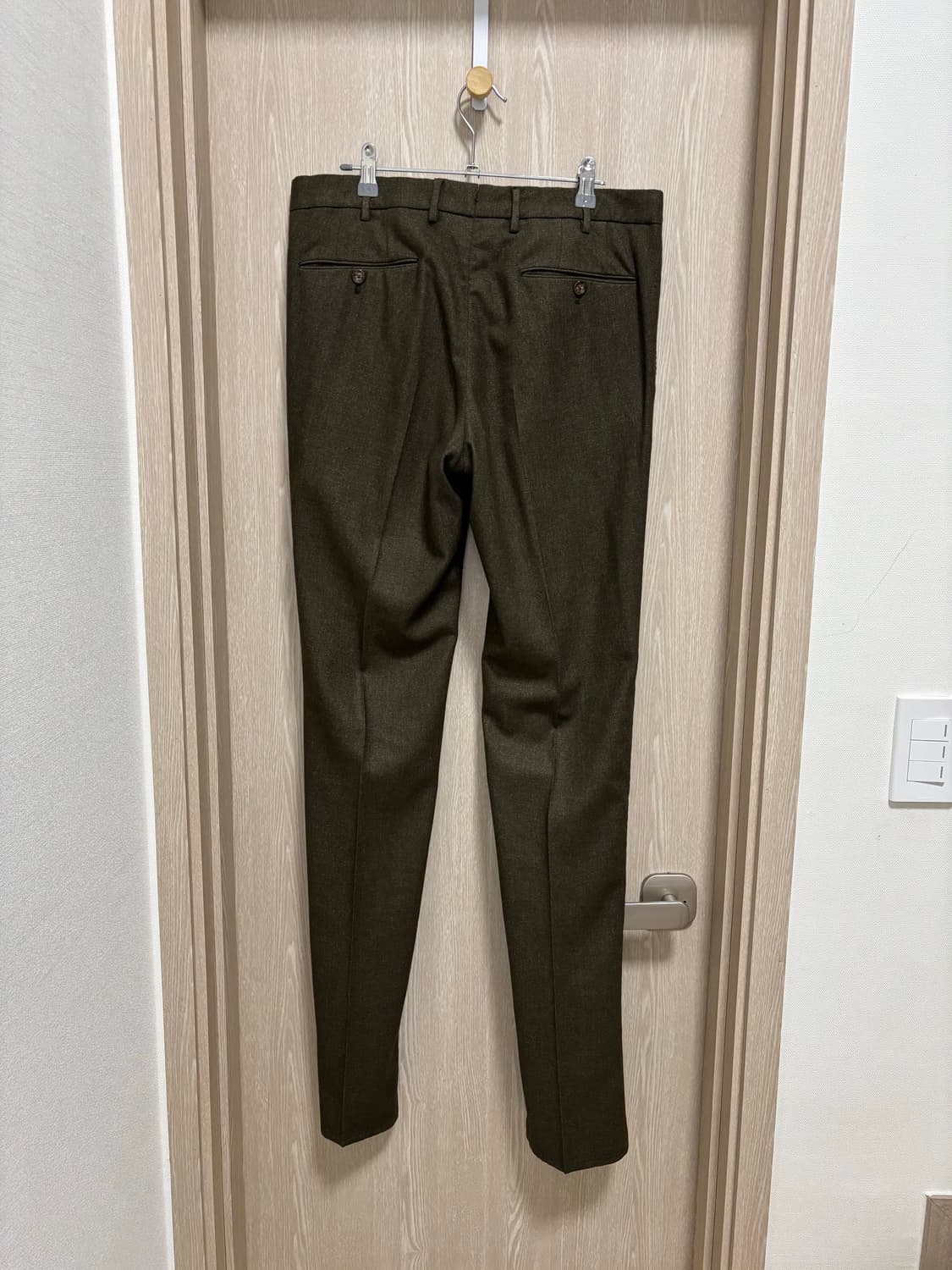 미착용)PT토리노 슬림핏 추동 디럭스 울팬츠48/32"/브라운 상품이미지3