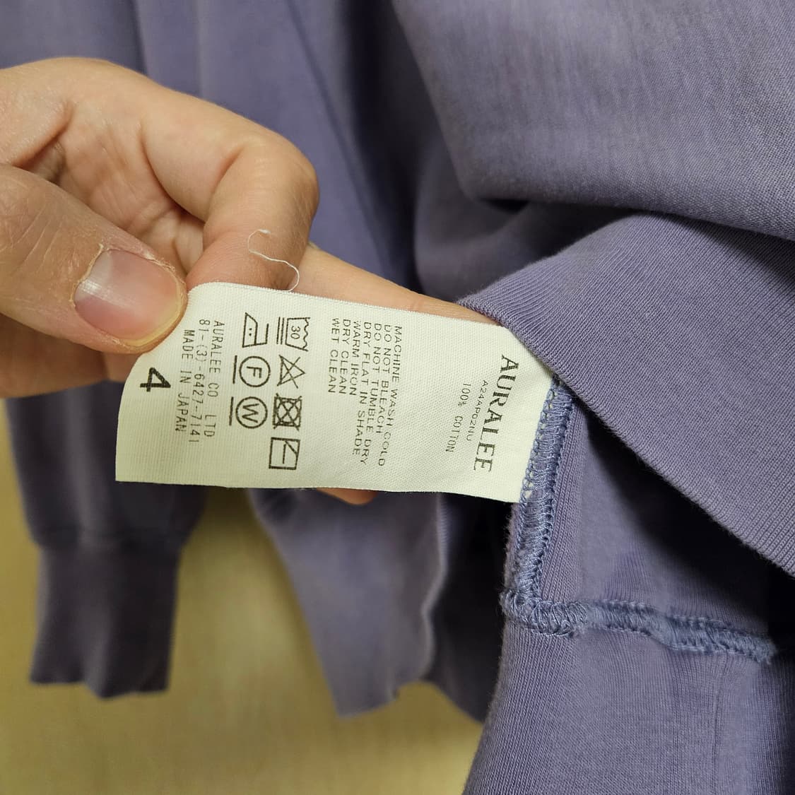 오라리 AURALEE / 하이게이지 스웻 셔츠 / 4 상품이미지4