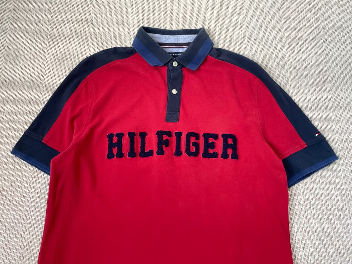 타미 힐피거 커스텀 핏 레터링 폴로 셔츠 J03552 상품이미지2