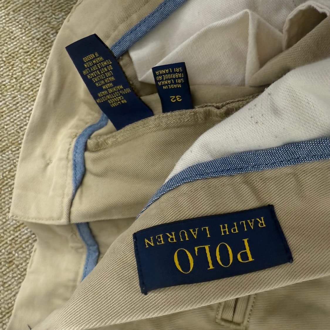 폴로 베이지 치노 하프 팬츠 (32) 상품이미지2