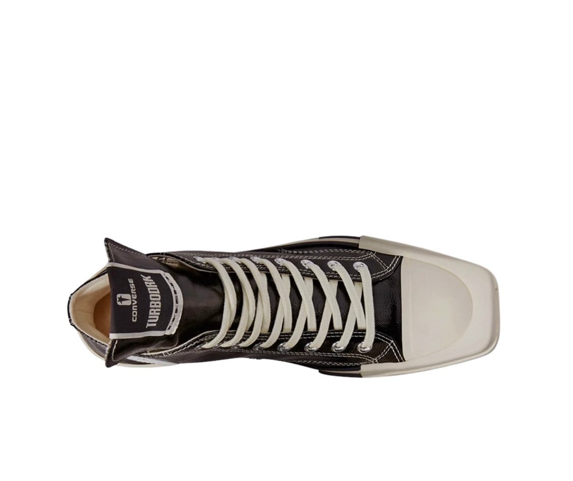 (새상품급) 릭오웬스 x 컨버스 터보다크 척70 하이 블랙 래커드 데님 상품이미지2