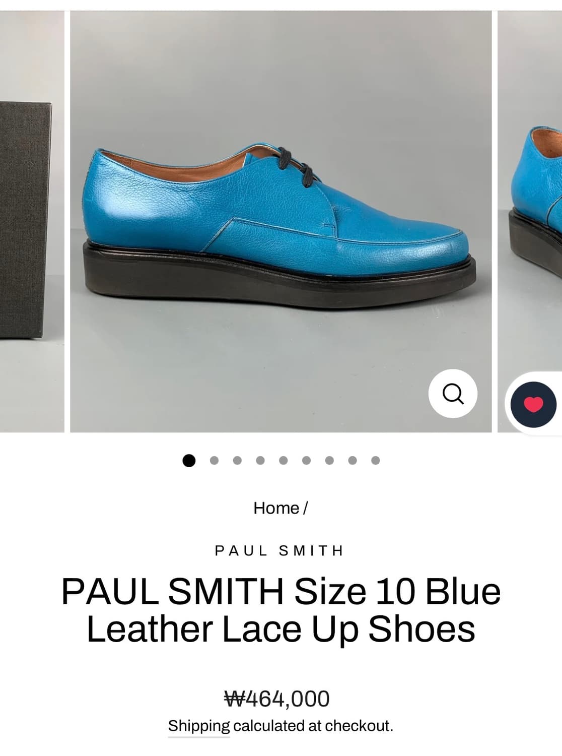 (6/250)Paul smith 폴스미스 레더 클리퍼 옥스포드 슈즈  상품이미지10