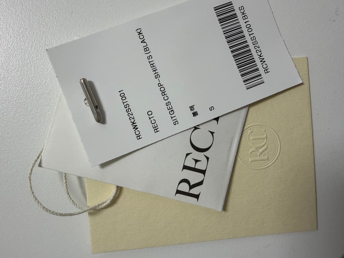 렉토 크롭 셔츠 판매(S 사이즈) 상품이미지8