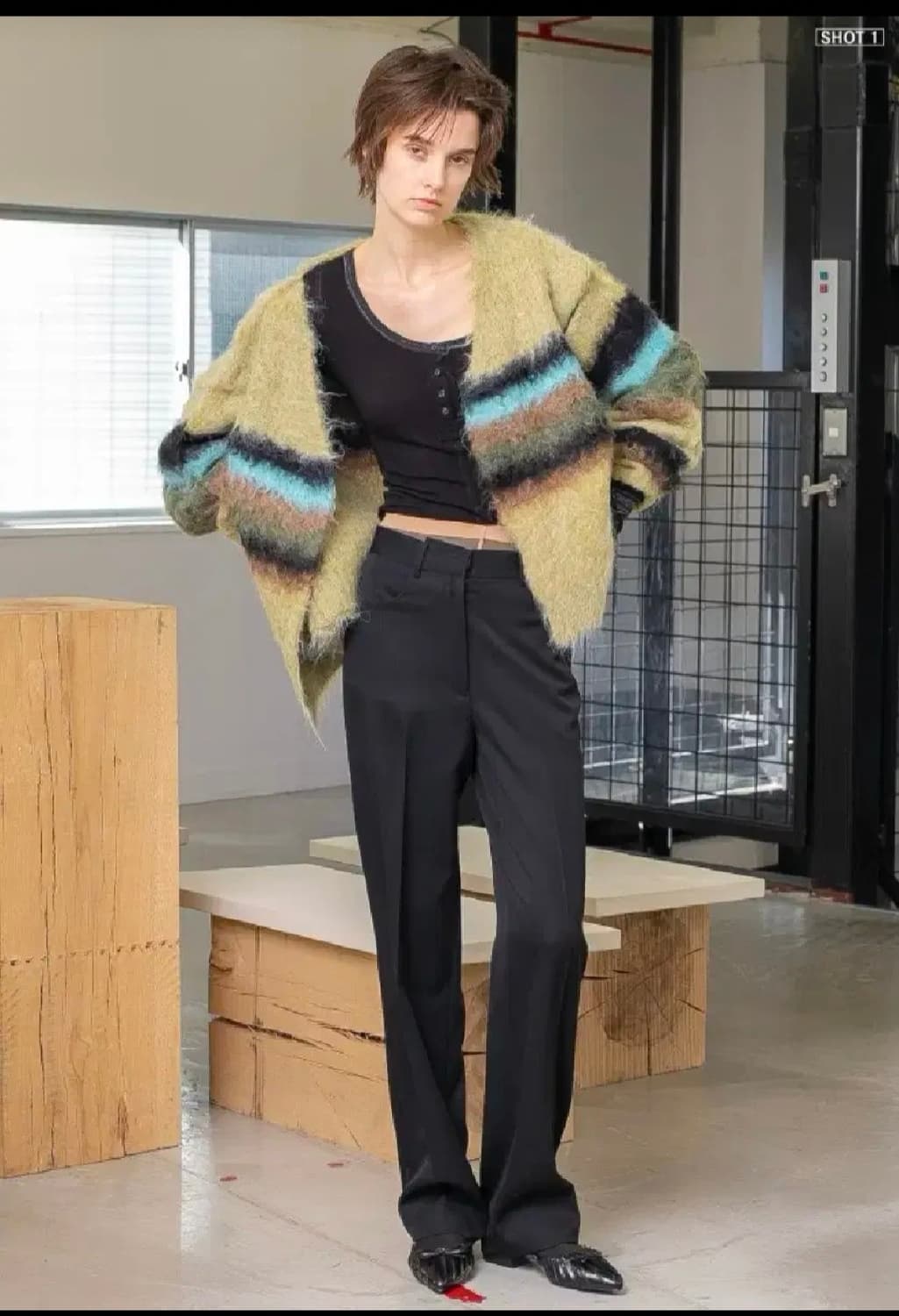 퍼버즈 스트라이프 가디건 상품이미지1