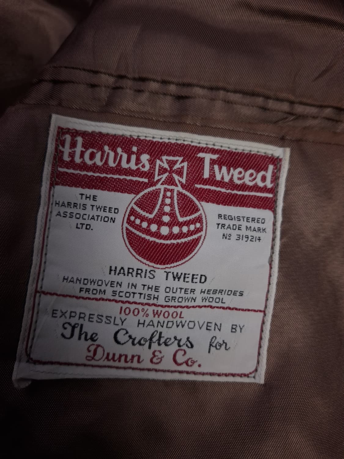 90's 일본판 해리스트위드 3버튼 블레이져 상품이미지3