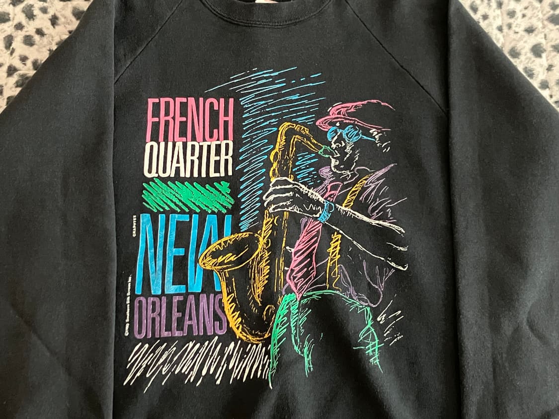 빈티지 USA 90s 프룻오브더룸 50/50 재즈 스웻셔츠 L 100 상품이미지2