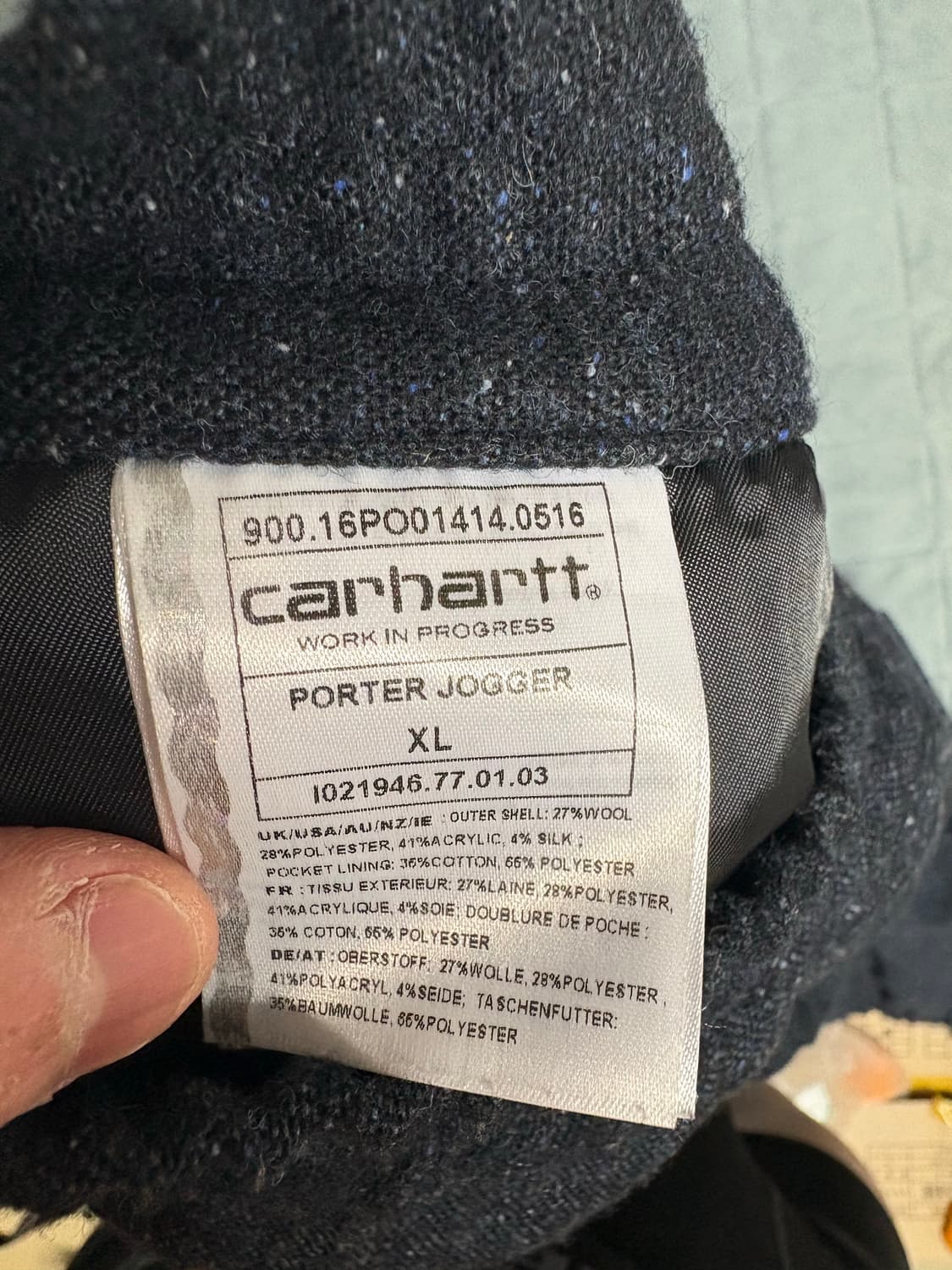 칼하트 Wip포터 조거팬츠 상품이미지4