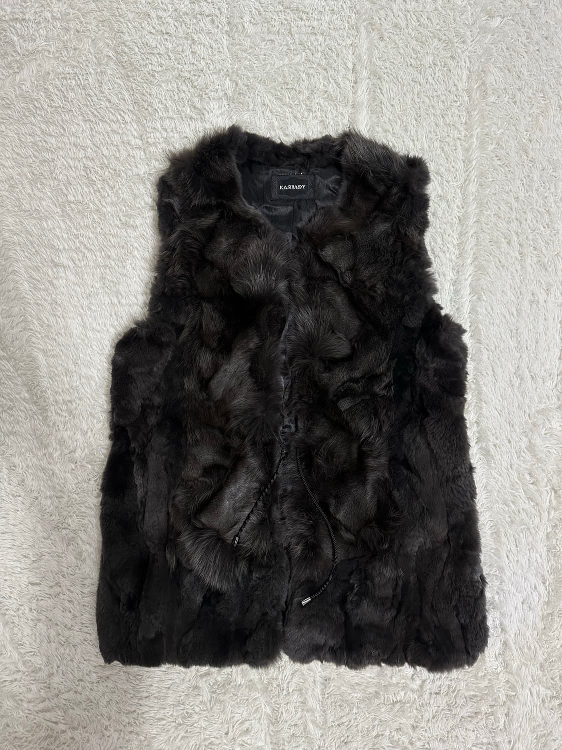 카샤바디 천연 여우 모피 조끼 66사이즈 상품이미지1