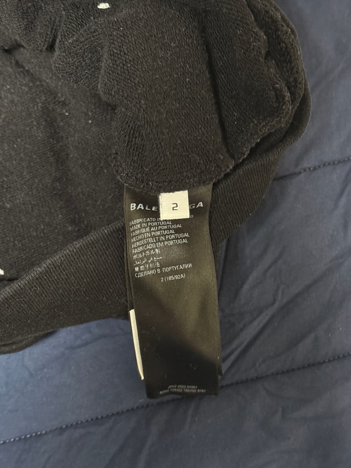 발렌시아가 아디다스 후드 라지 핏 블랙 2사이즈 상품이미지3