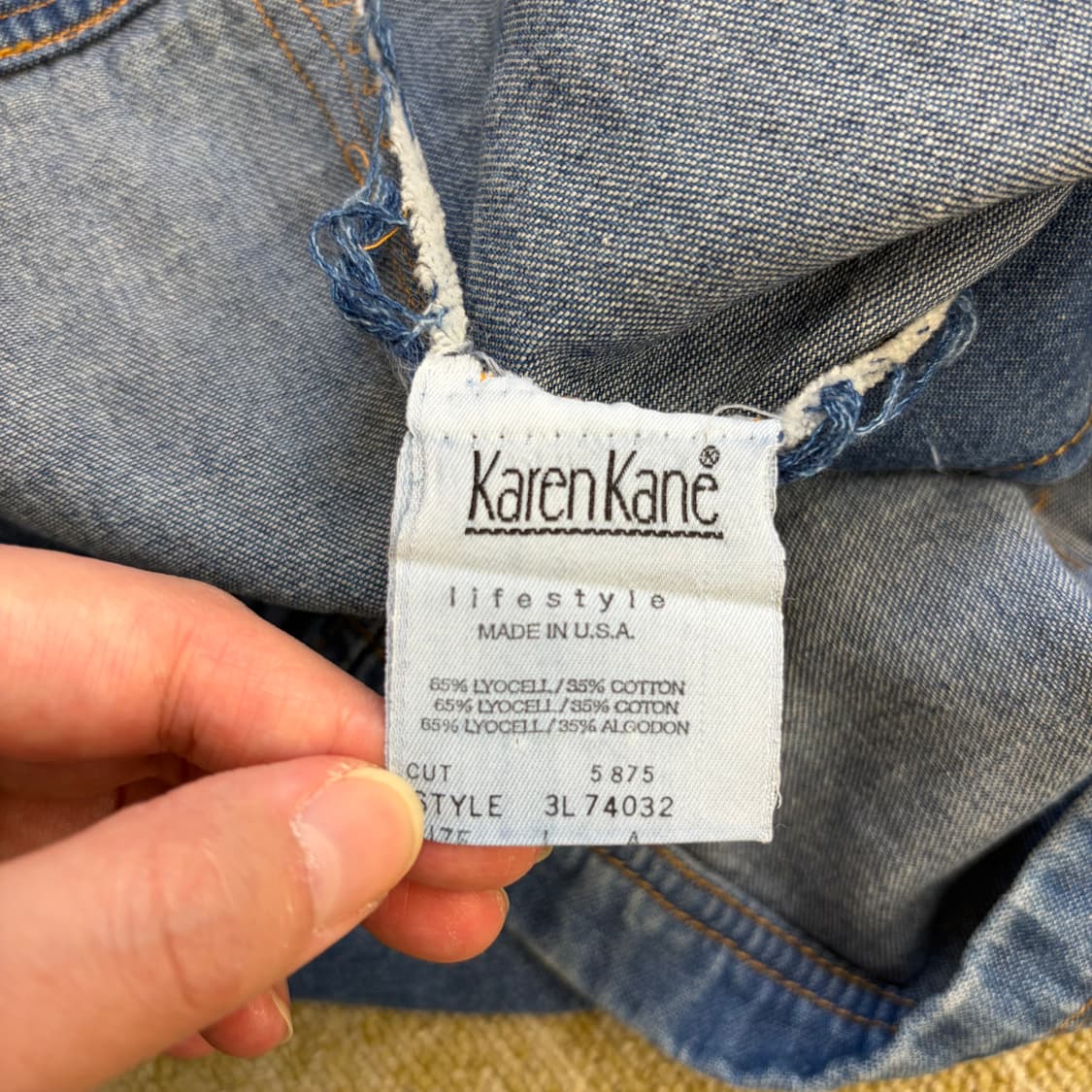 Karen Kane 데님 블루종 자켓(L) 상품이미지7