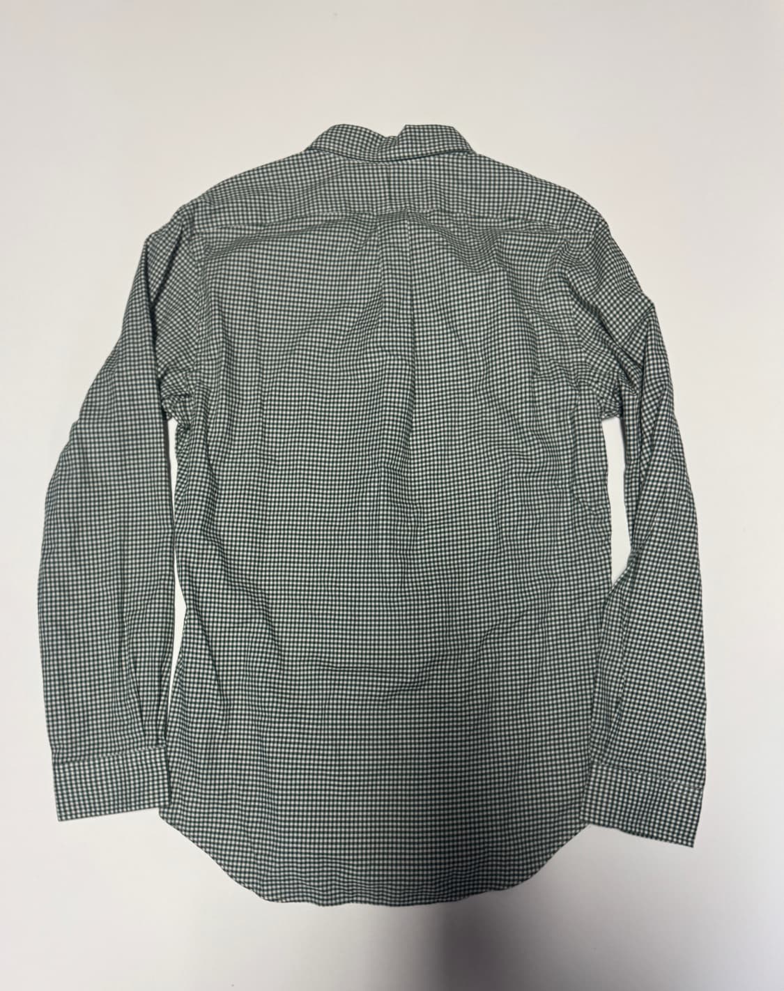 정품!! 폴로 랄프로렌 슬림핏 깅엄 체크 셔츠 S ~ M 그린 상품이미지2