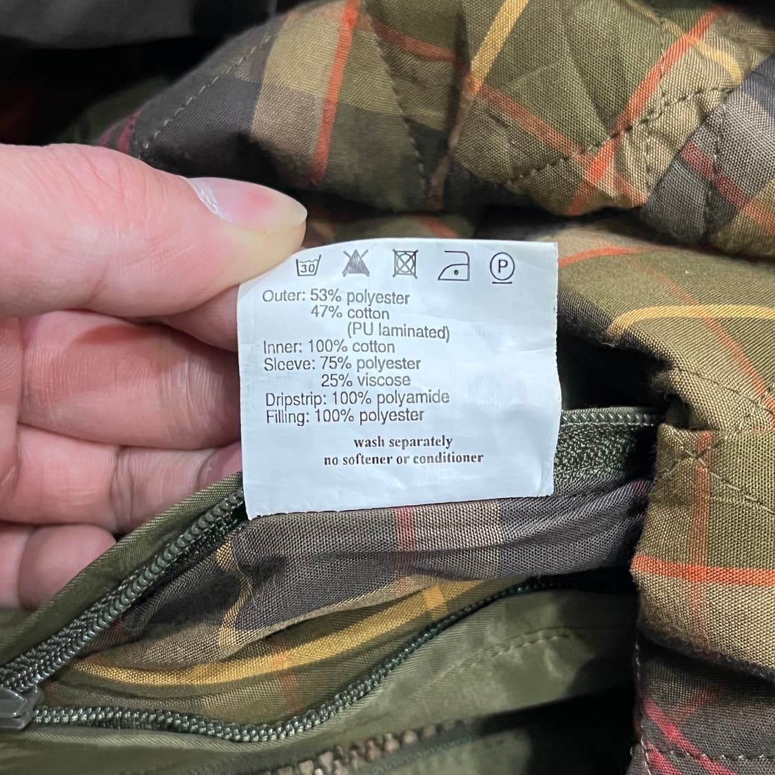  바버 야상 후드 자켓 y14590 상품이미지9