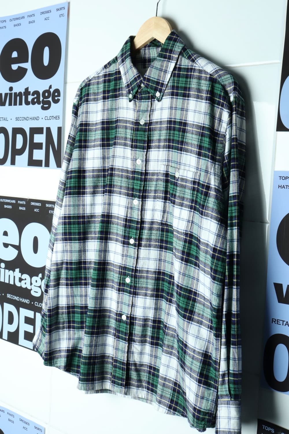 (L-XL) 비바스튜디오 셔츠 남방 타탄체크 아메카지 플란넬-H31287 상품이미지1