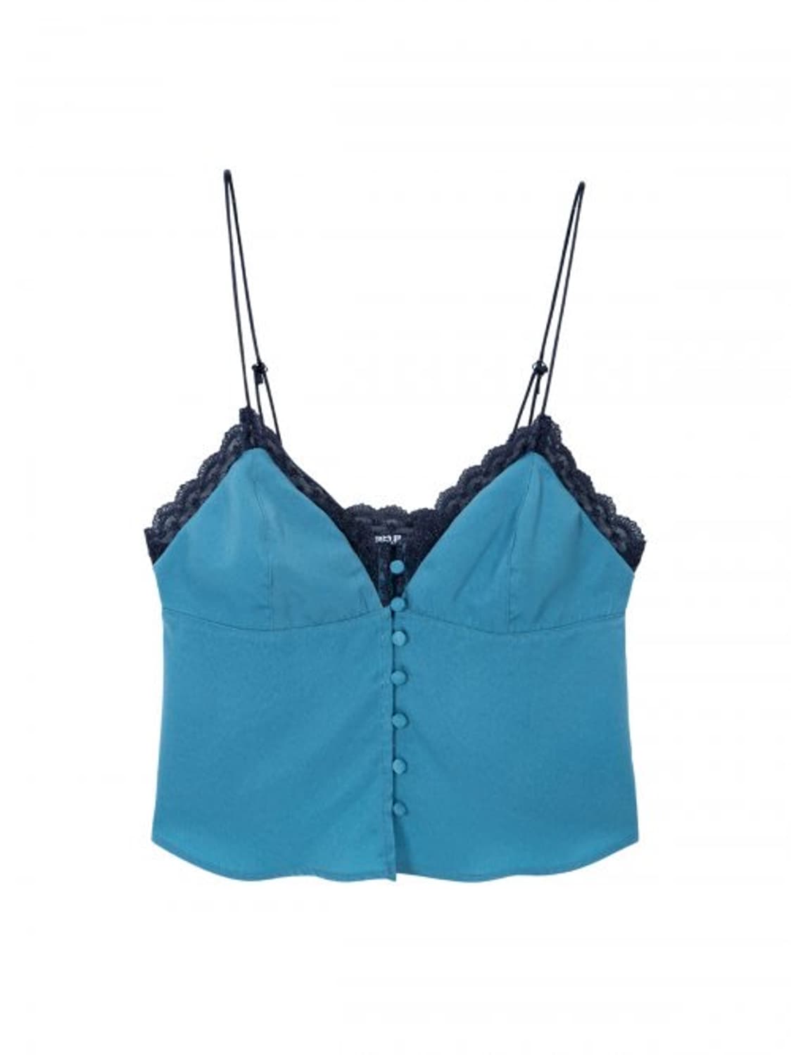 LACE TOP BLOUSE BLUE 상품이미지2