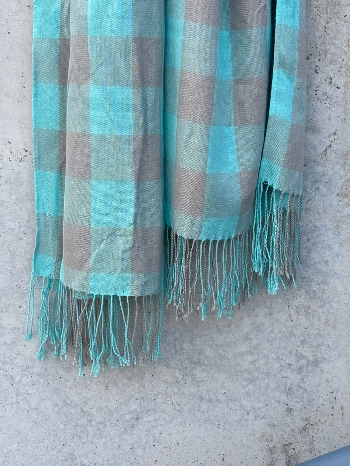 Vintage Mint Gray Scarf 상품이미지3