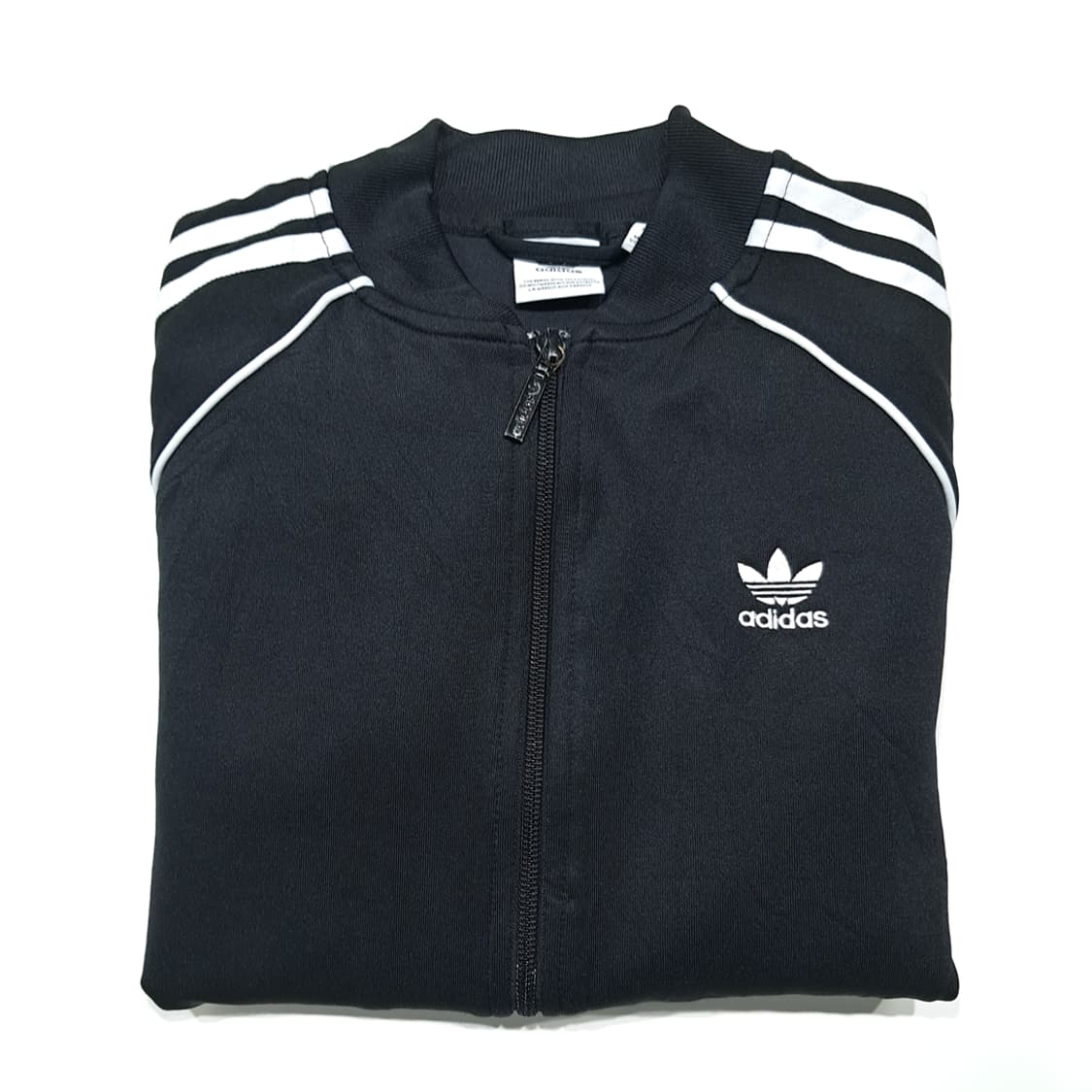 CK128 S 아디다스 트리코트 삼선 파이핑 블랙 집업 자켓 상품이미지7