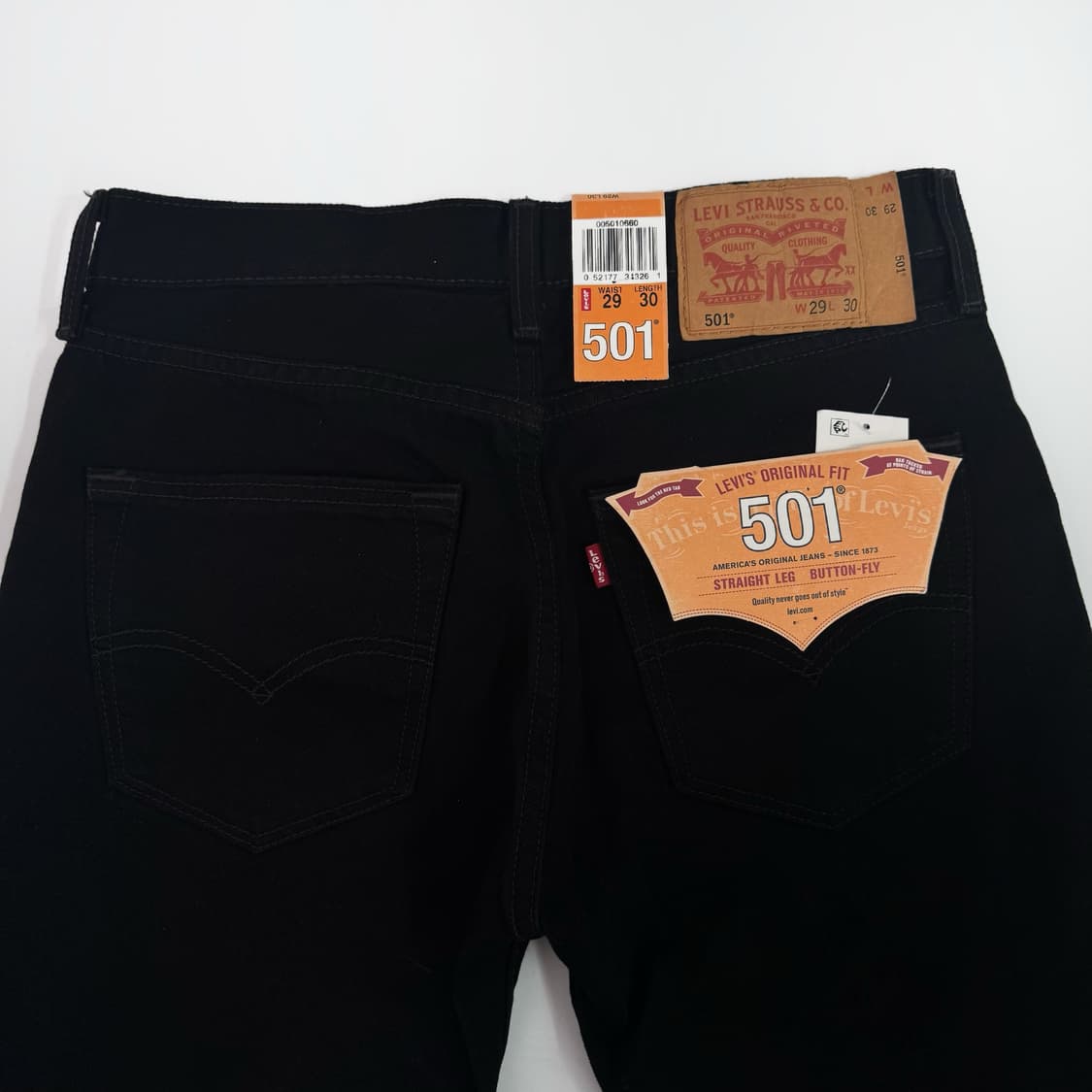 Levis 501 흑청 데님 새제품 상품이미지2