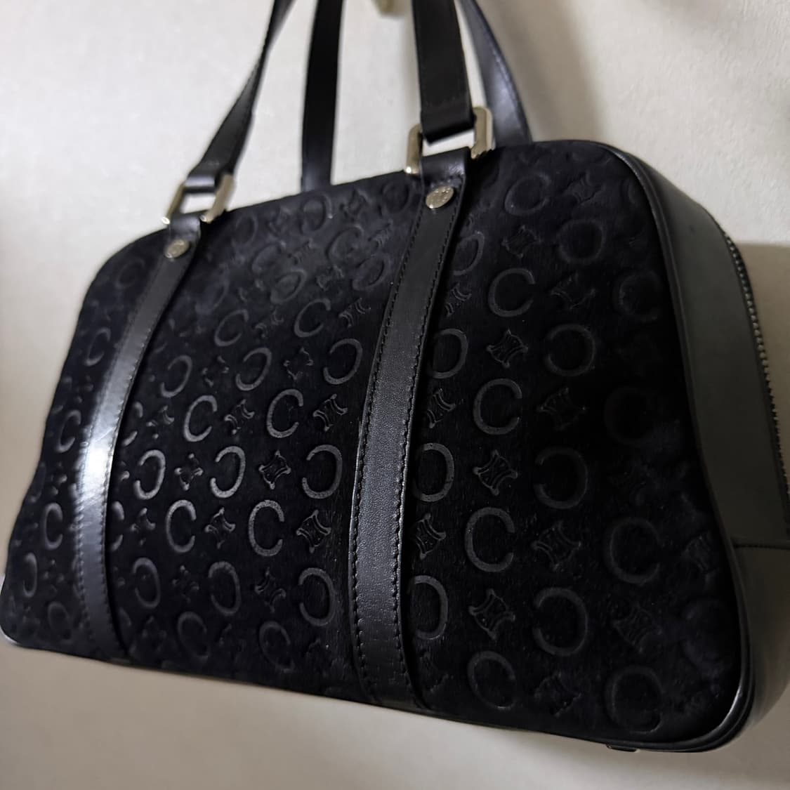 빈티지 셀린느 마카담 스웨이드 토트백 상품이미지2