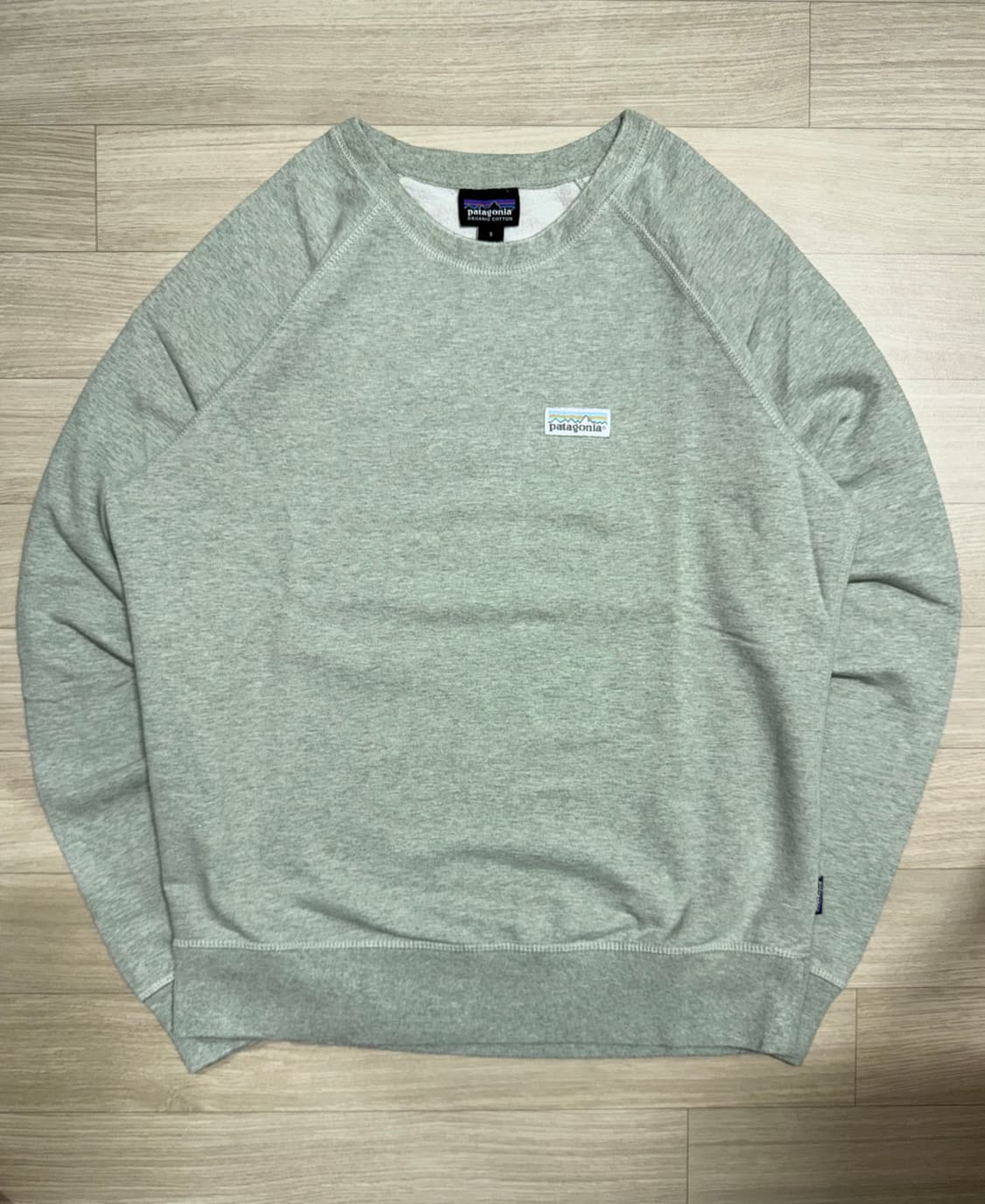 [S]파타고니아 파스텔 오가닉코튼 맨투맨/약기모 상품이미지1