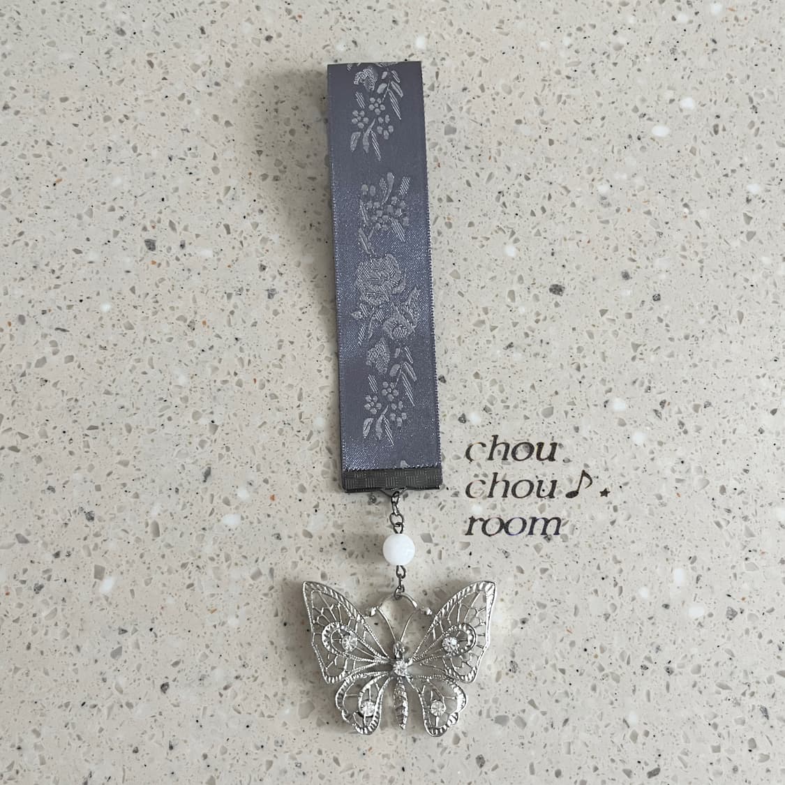 리본 펜던트 책갈피 ⊰cubic butterfly⊱ bookmark 상품이미지3