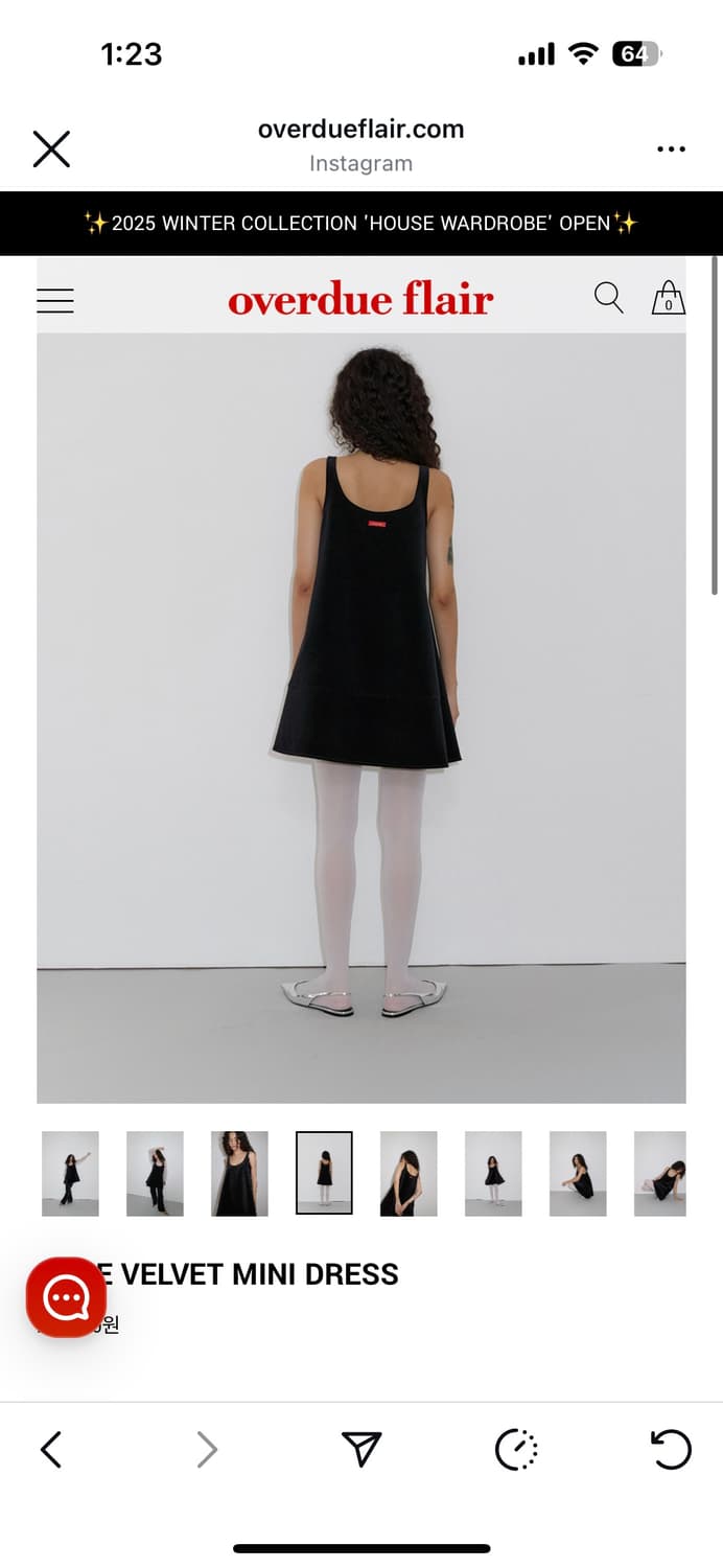 오버듀플레어 벨벳원피스 상품이미지3