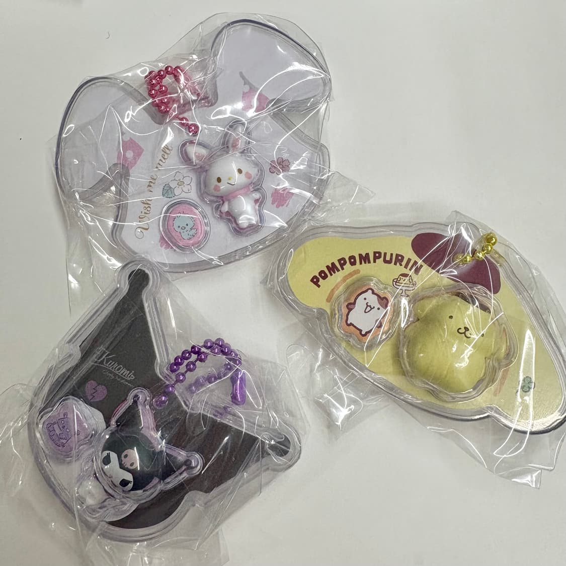 3종일괄) 산리오 미니어처 패키지 참 키링 미개봉 새상품 판매 상품이미지2