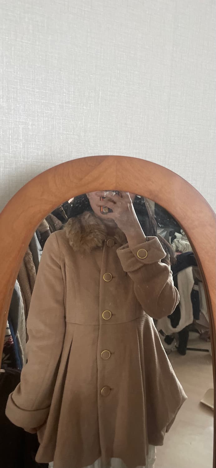 모리걸 빈티지 라떼갸루 퍼 코트 🤎🧡 상품이미지5