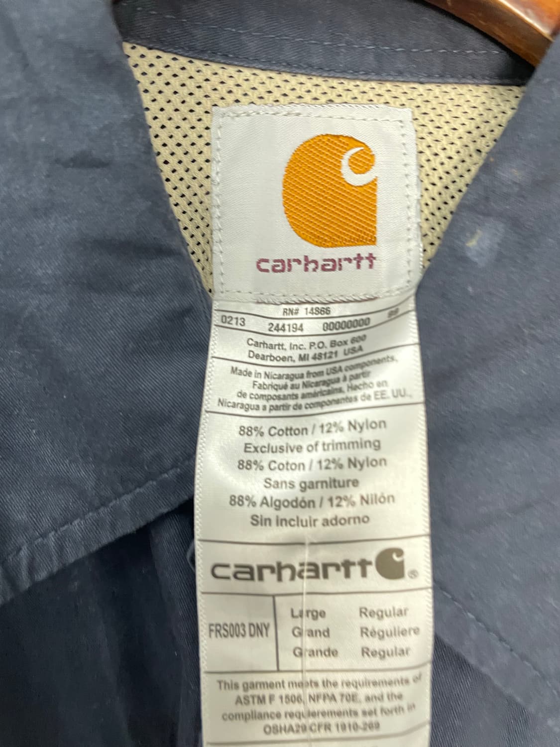 칼하트 투포켓 반팔 셔츠 H2463 상품이미지5