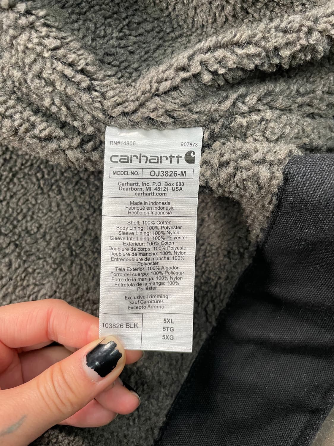 칼하트 발렛 쉐르파 후드 워크 자켓 상품이미지7