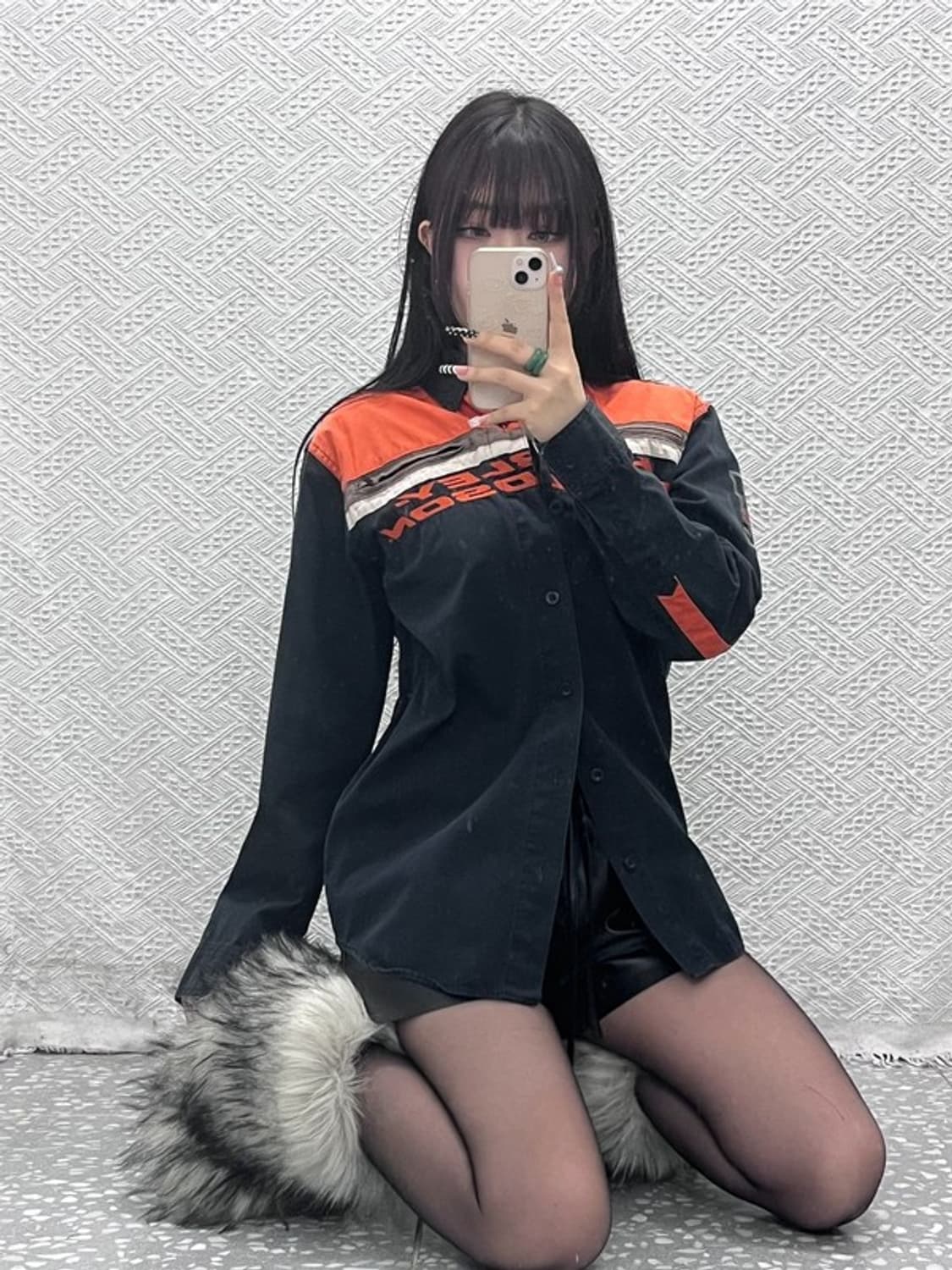 할리 데이비슨 스트릿 펑크 모터사이클 바이커 셔츠 S C10262 상품이미지1