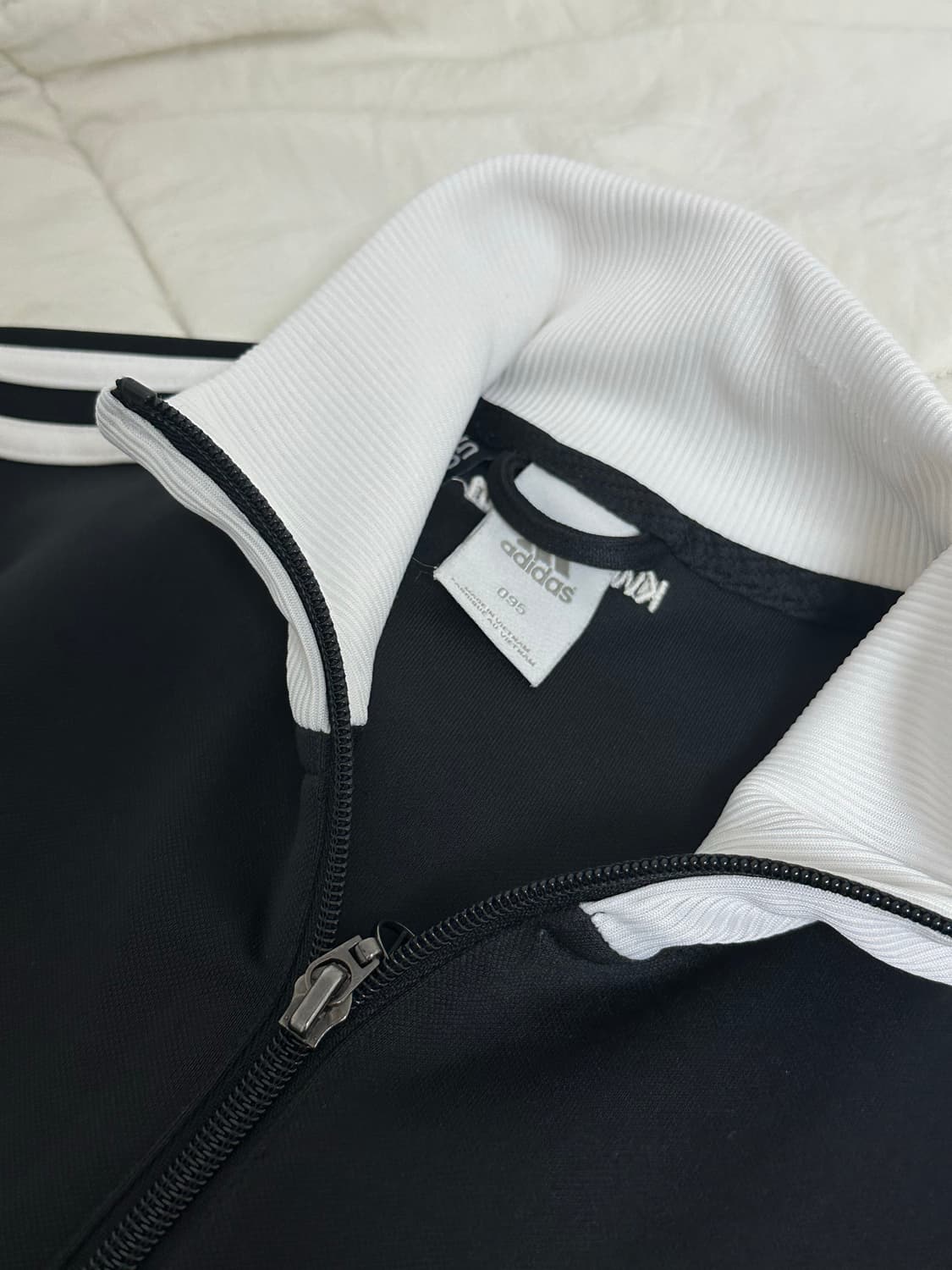 아디다스 삼선 트랙탑 져지 화이트 배색 미디움 상품이미지2