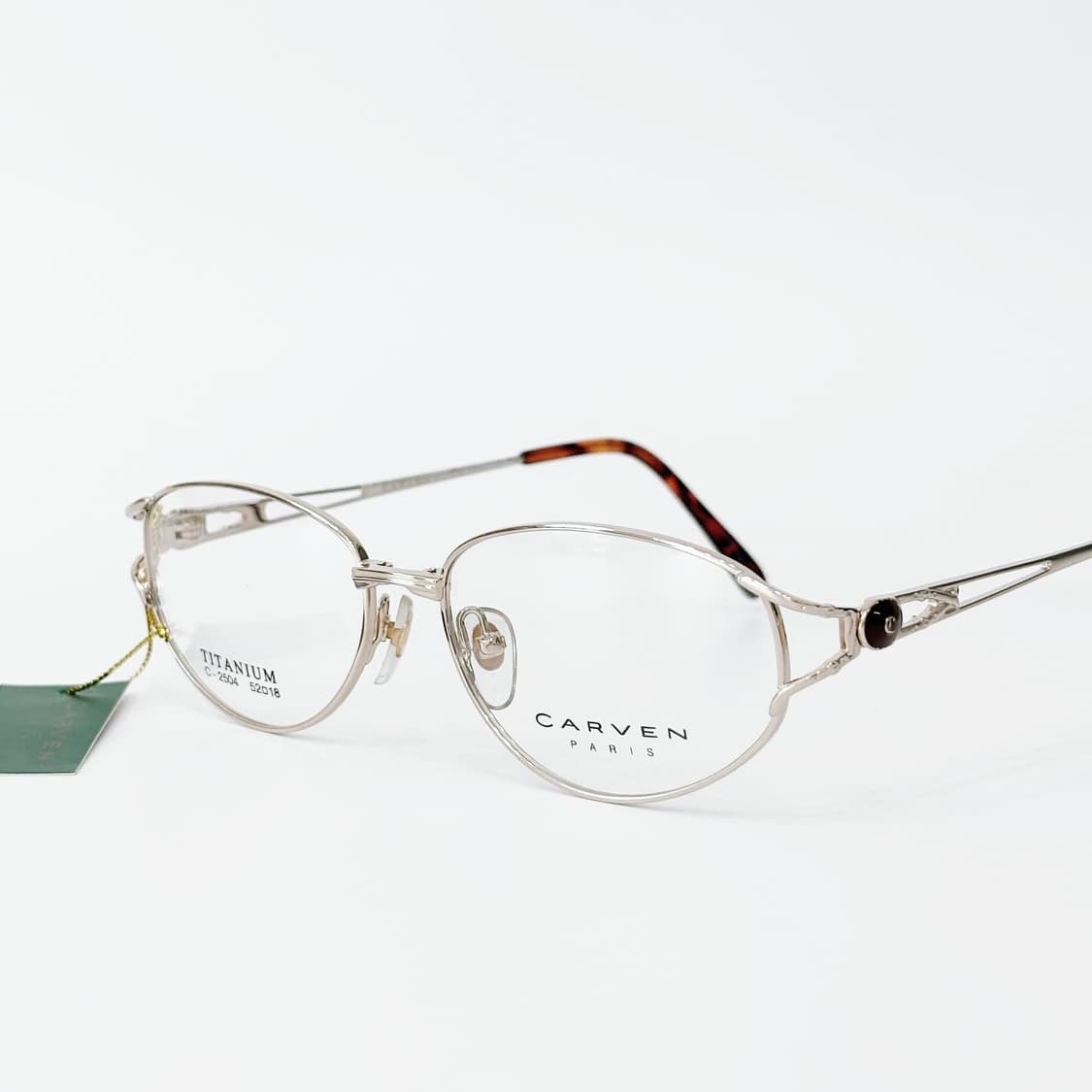 키지클럽 CARVEN 골드 로고 메탈 데드스탁 빈티지안경 상품이미지1